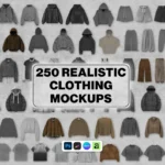 Ultimate Clothing Design Bundle – 10,000+ Mockups, Procreate Brushes & Tech Pack Templates (Instant Download) - Image 2