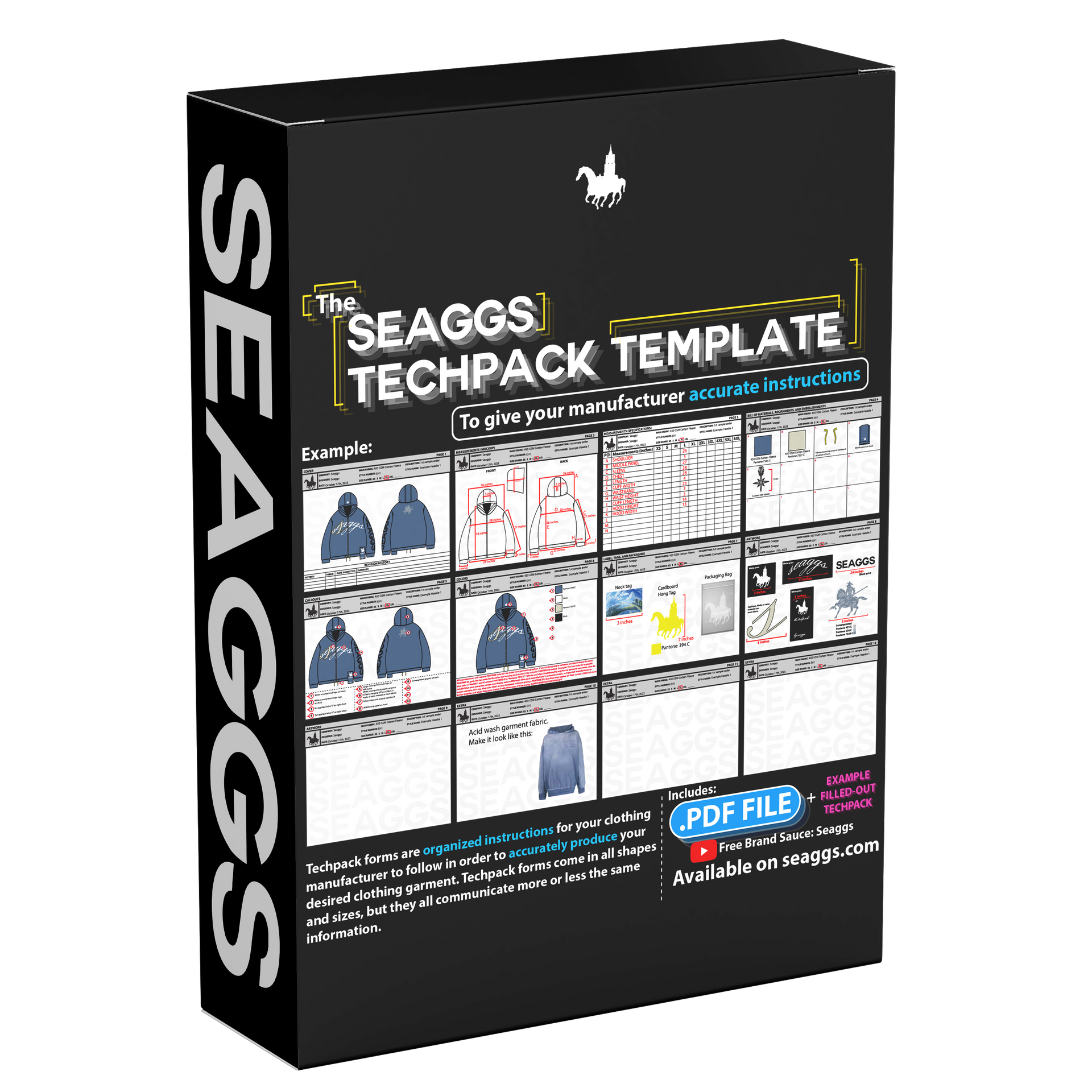 Seaggs Techpack Template